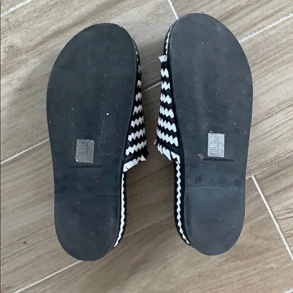 Sigerson Morrison Aoven Woven Pool Slide Sandals - Picture 7 of 7